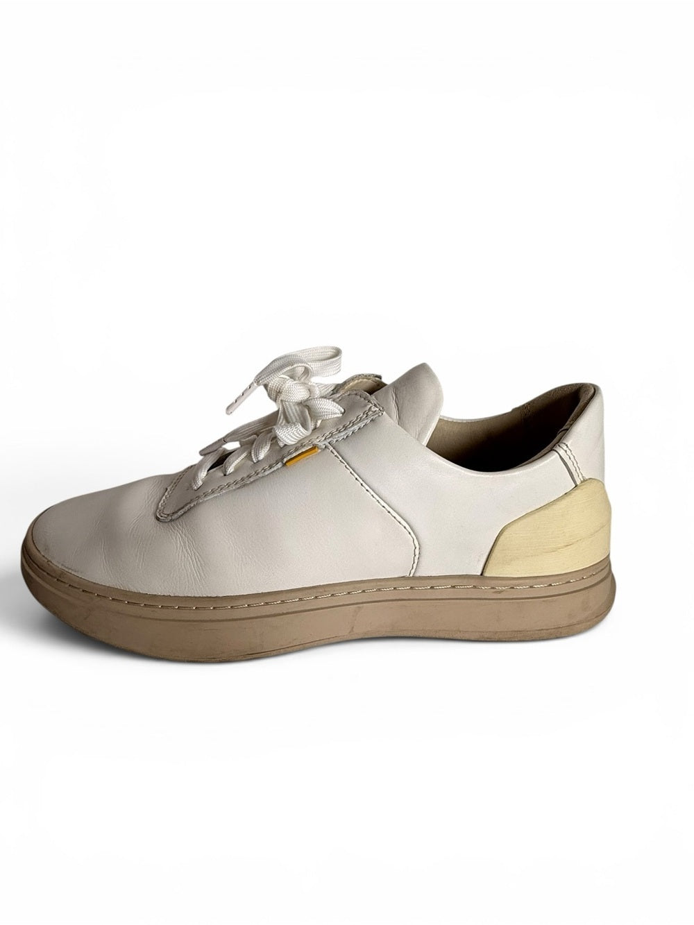 Casca AVRO White Leather Sneakers Women's US 8 Casual Low Cut Lace Up Shoes - view 2