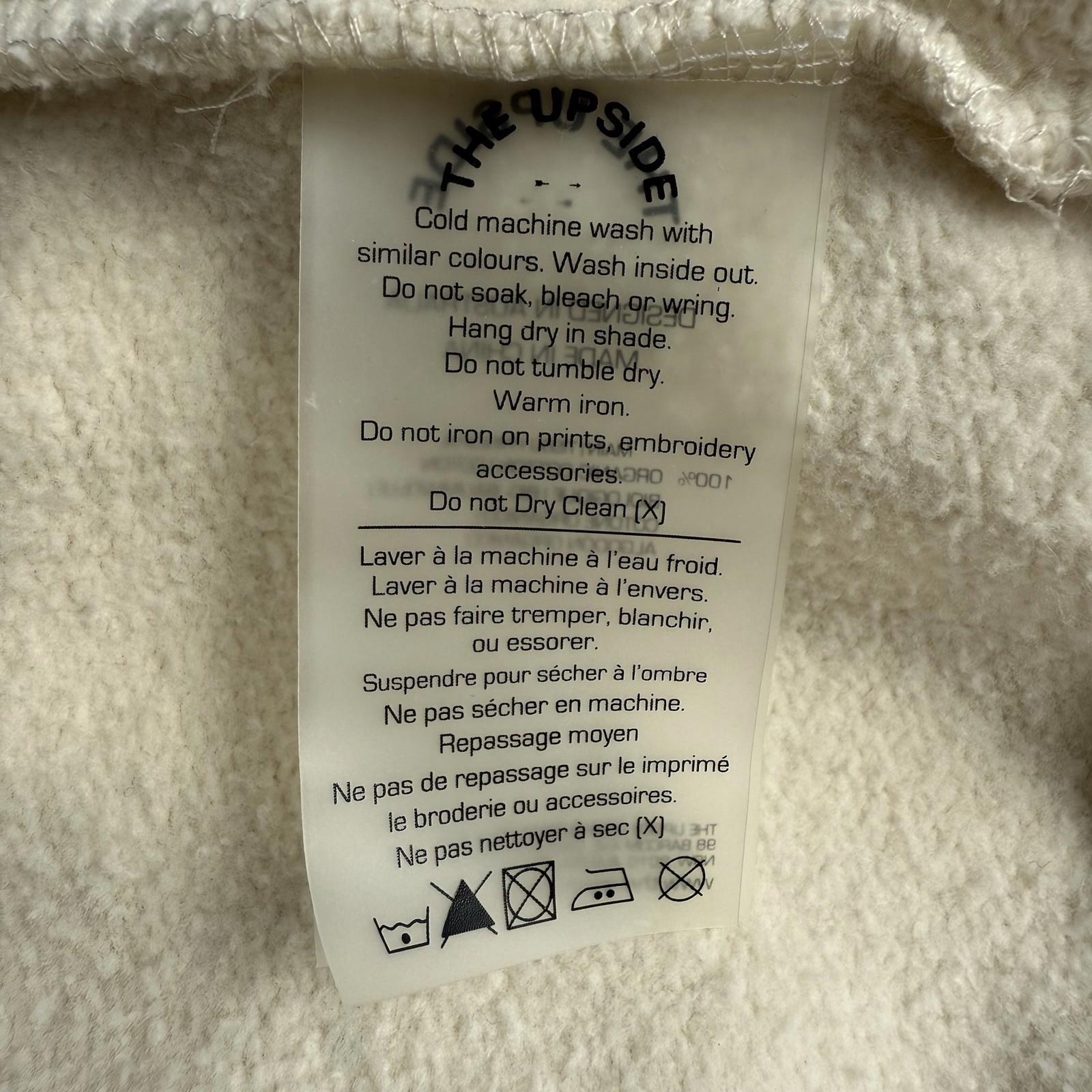 The Upside Dana Hoodie Women Small Natural Ivory Organic Cotton Oversize Sweater - view 12