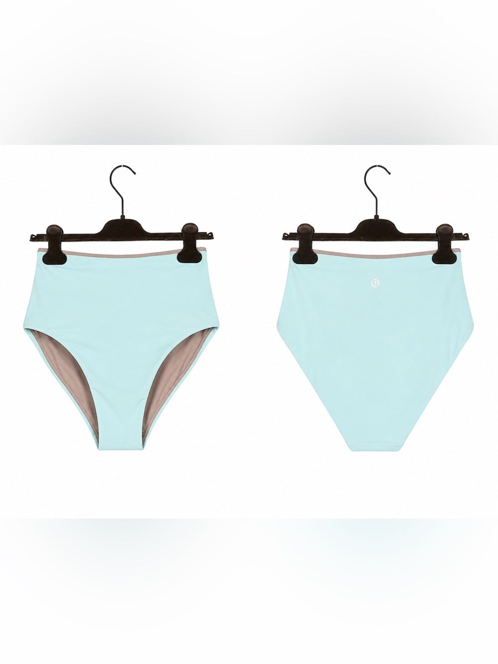Lululemon Women's High Waist Bikini Bottom Aqua Blue Swim Size Small US 6 - view 3
