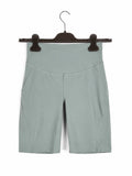 Lululemon High Rise 10" Biker Shorts Sage Green Size 4 Yoga Athletic Women’s