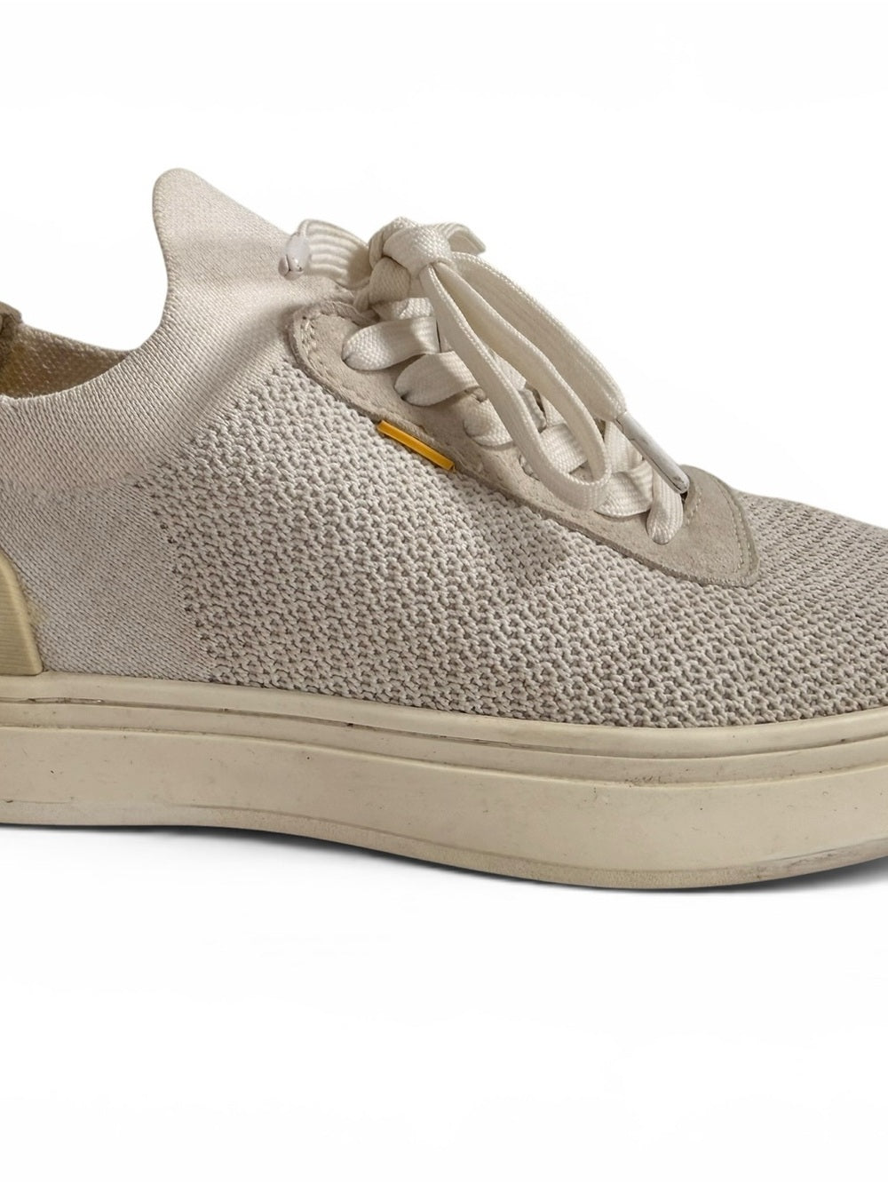 Casca AVRO Knit Sneakers Cream Beige Lace Up Shoes Women's 7.5 EU 38 Low Knit - view 3