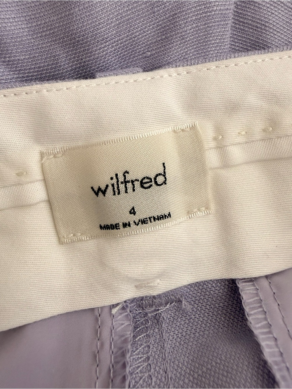 Wilfred Effortless Pant Lilac Linen Blend Wide Leg Trouser Size 4 Pants - view 4