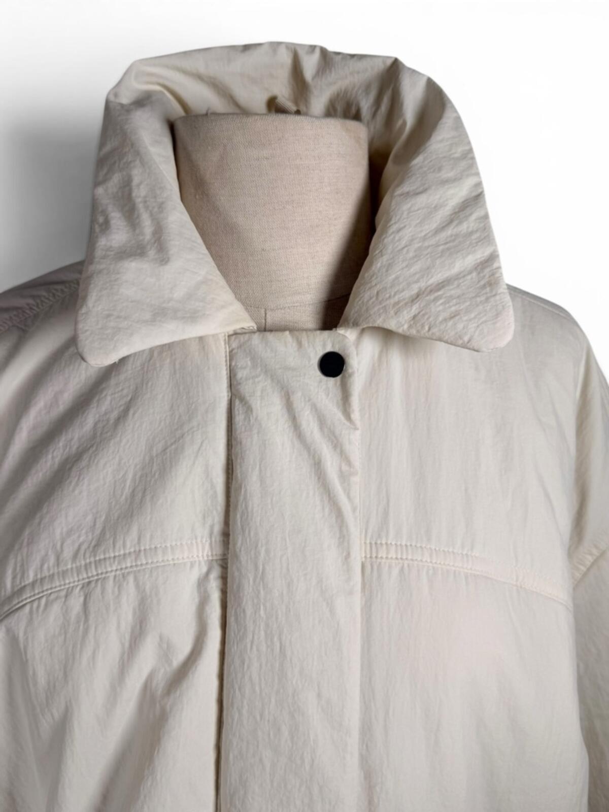 Lululemon Insulated Oversized Collared Jacket Primaloft Beige Womens Small - view 5