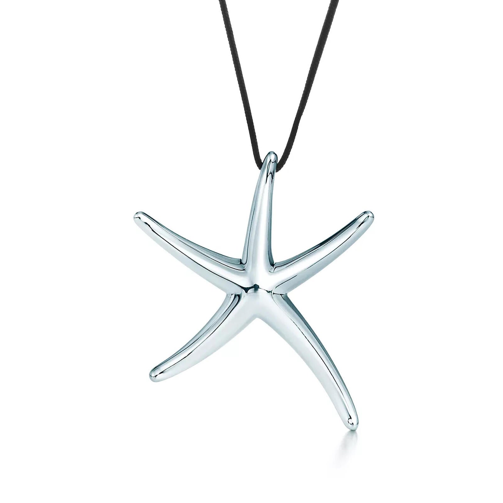 Tiffany & Co. x Elsa Peretti Women's Silver Starfish Pendant 925 1993 Vintage