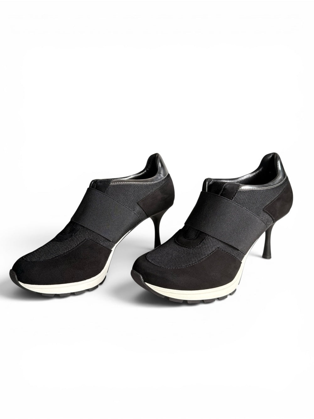 Sneex The Icon Black Hybrid Sneaker Heels Women's Size 9 Luxury Shoes NWOT - view 9