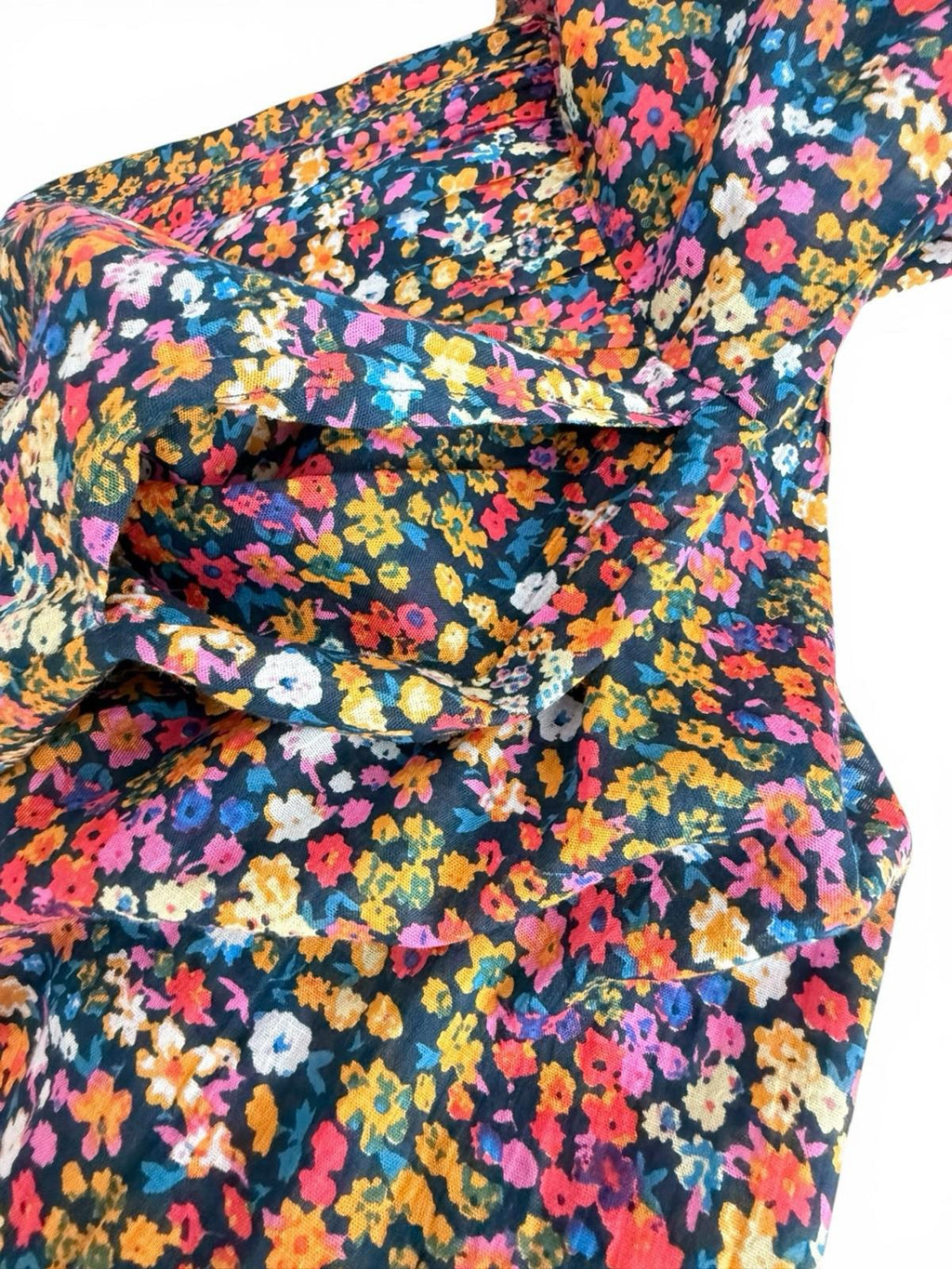 Apiece Apart Forta Dress Women’s Small Le Femme Floral Pink Organic Cotton Mini - view 9