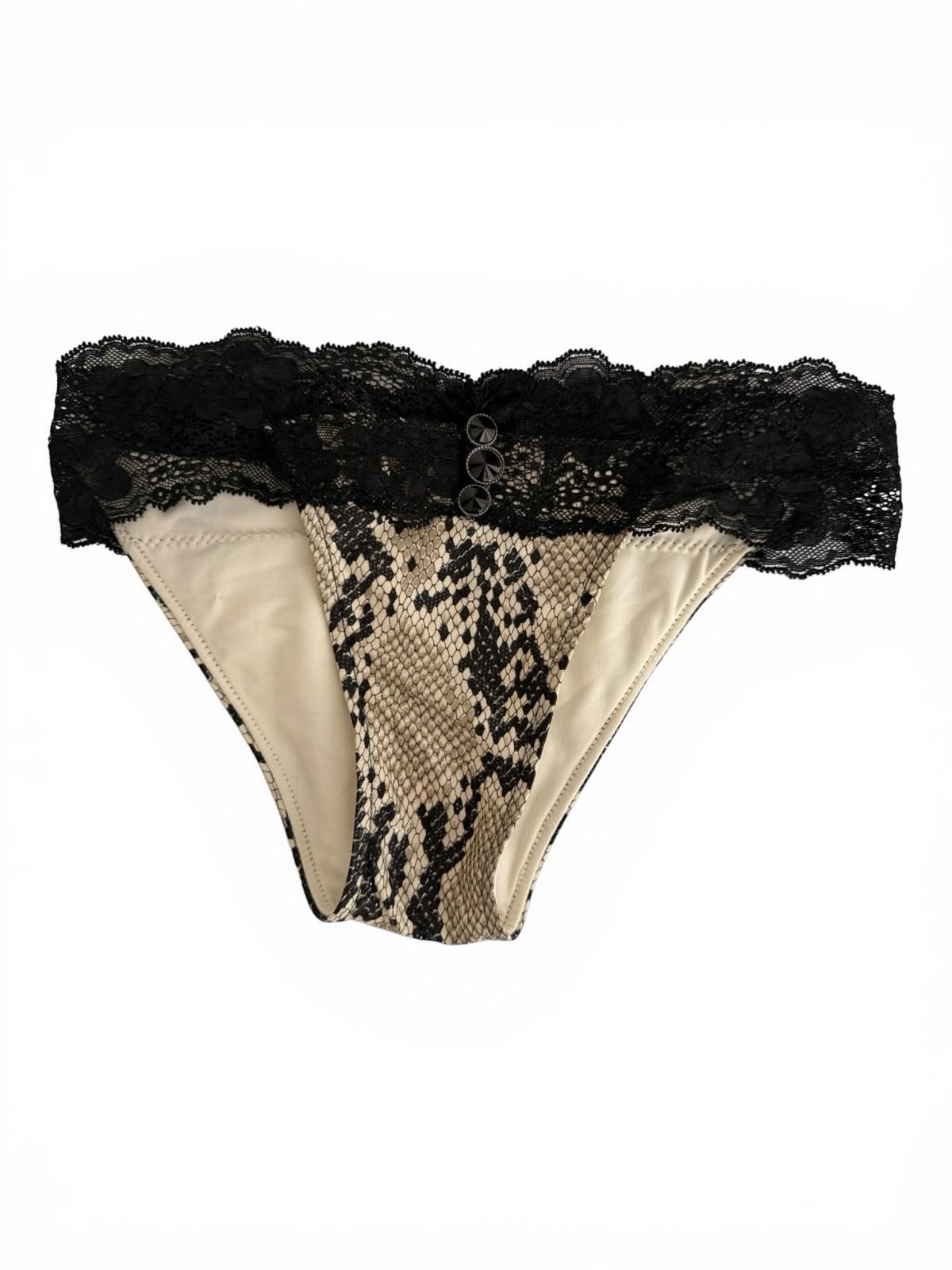 Beach Bunny Snake Print Bikini Set XS Black Lace Trim Limited Edition 1 of 500 - view 6