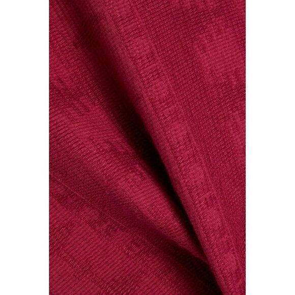 IRO Women Size 40 US8 Medium Fuchsia Pink Hester Frayed Cotton-Jacquard Top $590 - view 5