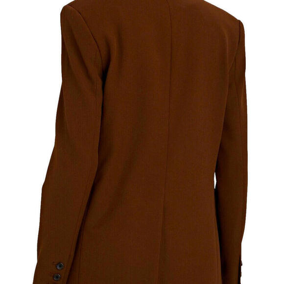 A.L.C. Women 4 Mocha Brown Mavis Single-Breasted Classic Twill Blazer Jacket NWT - view 3