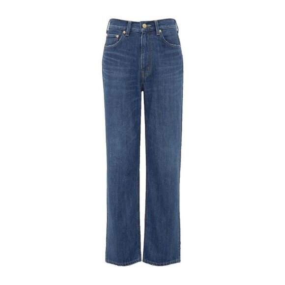 Tu es mon Tresor Women's Size 27 Blue The Emerald Jeans 1 Year Boyfriend Denim