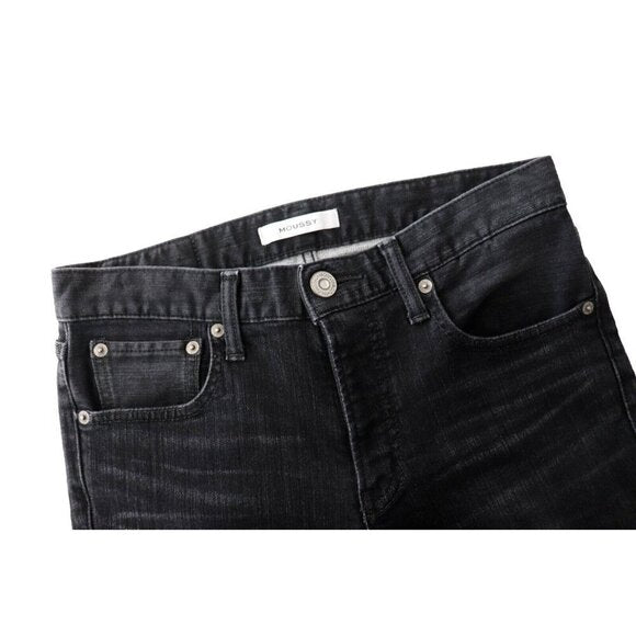 Moussy Women's Size 26 Black Skinny Jeans Mid-Rise Faded 5 Pocket Japanese Denim - view 2