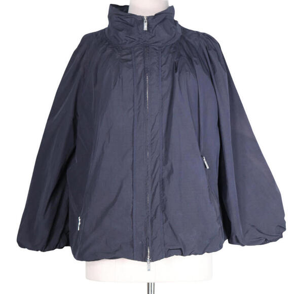 Armani Collezioni Women’s IT46 Medium Navy Jacket Removable Quilted Vest Coat - view 4