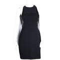 Judith & Charles Women's US8 Black Shift Dress Embroidered Wool Knee Length Mini