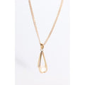 Handmade Ladies Unmarked 14K Yellow Gold Wire Caged Ocean Pearl Pendant Vintage