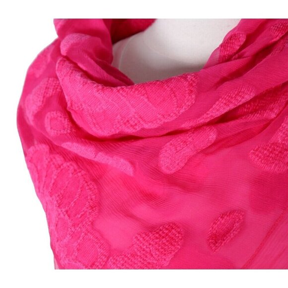 Bottega Veneta Women Pink Roses With Falling Petals Silk Scarf 36”x 36” NWT $840 - view 5