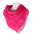 Bottega Veneta Women Pink Roses With Falling Petals Silk Scarf 36”x 36” NWT $840