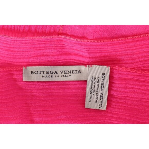 Bottega Veneta Women Pink Roses With Falling Petals Silk Scarf 36”x 36” NWT $840 - view 3