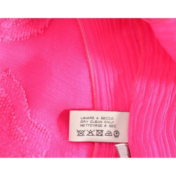 Bottega Veneta Women Pink Roses With Falling Petals Silk Scarf 36”x 36” NWT $840 - view 4