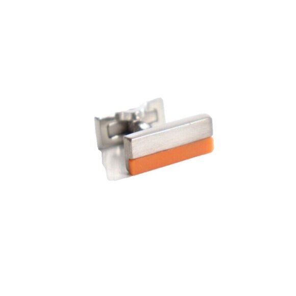 Jack Spade Men’s Cufflinks Orange Silver Metal 2tone Color Rectangular Cufflink - view 4