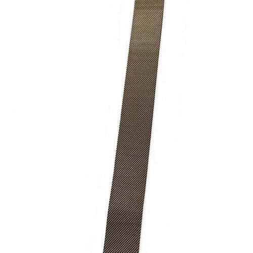 46mm Apple Watch Band Gold Tone Rose Gold Hue Mesh Milanese Loop S/M 130–180mm