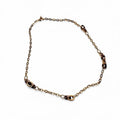 Banana Republic Women's Metal Chain Necklace Belt Gold-Tone Tortoise Hoops S/M