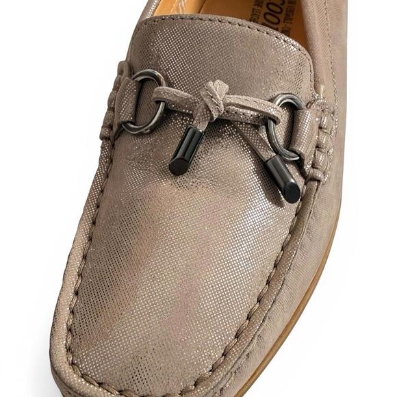 Mephisto Leather Loafers Women EU 38 US 7.5 Taupe Comfort Slip On Shoes Moccasin - view 5