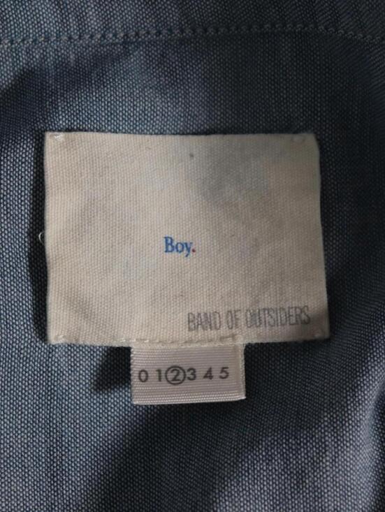 Boy By Band Of Outsiders Women Chambray Tunic Shirt Blue Top Cotton US 2 Blouse - view 3