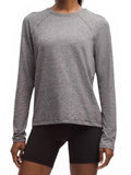 Lululemon Women's Size 8 License to Train Classic Fit Long Sleeve Shirt Gray