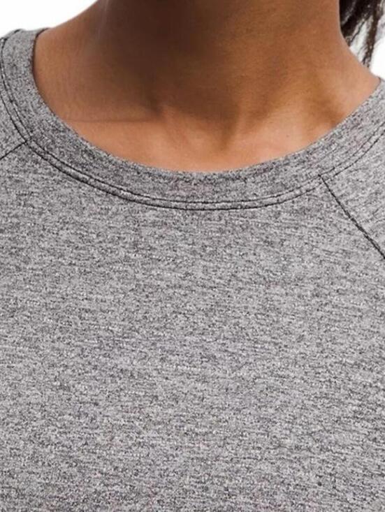 Lululemon Women's Size 8 License to Train Classic Fit Long Sleeve Shirt Gray - view 3