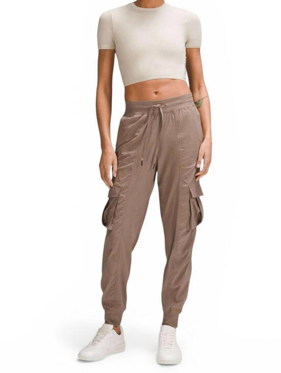 Lululemon Dance Studio Cargo Jogger Women's Medium Taupetastic Mid Rise Swift - view 2