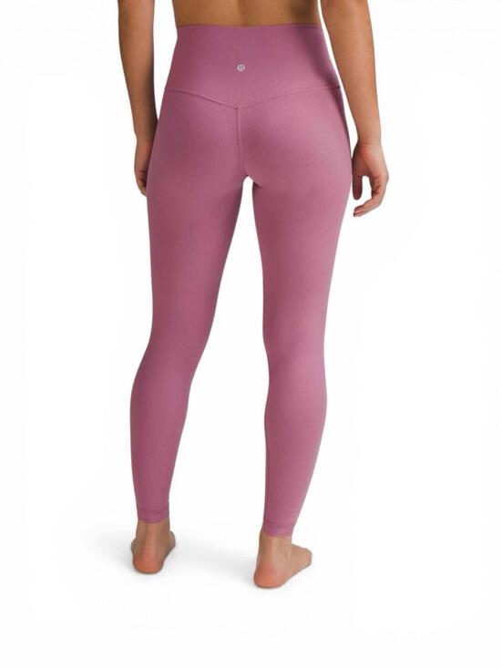 Lululemon Women's Size 4 Align Ribbed High Rise Pant 28 Velvet Dust Pink W5EU7S - view 4