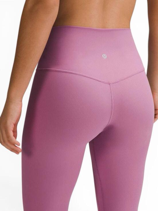Lululemon Women's Size 4 Align Ribbed High Rise Pant 28 Velvet Dust Pink W5EU7S - view 3