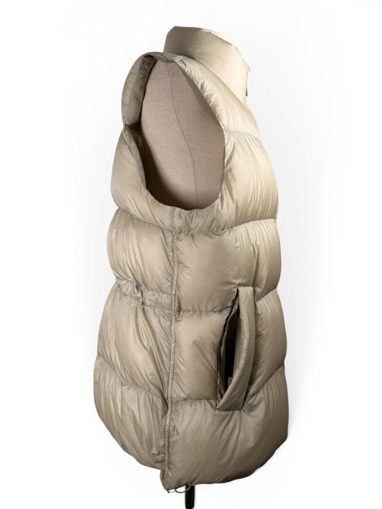 Lululemon Down Vest Mens Large Beige Goose Down Lightweight Puffer LW4CHQS - view 5
